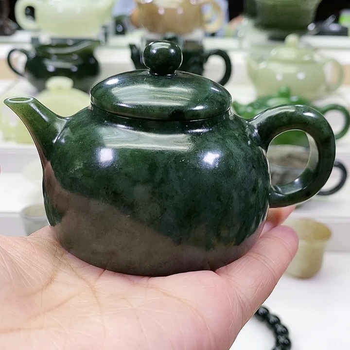 未镶嵌和田玉挂件茶壶130ml