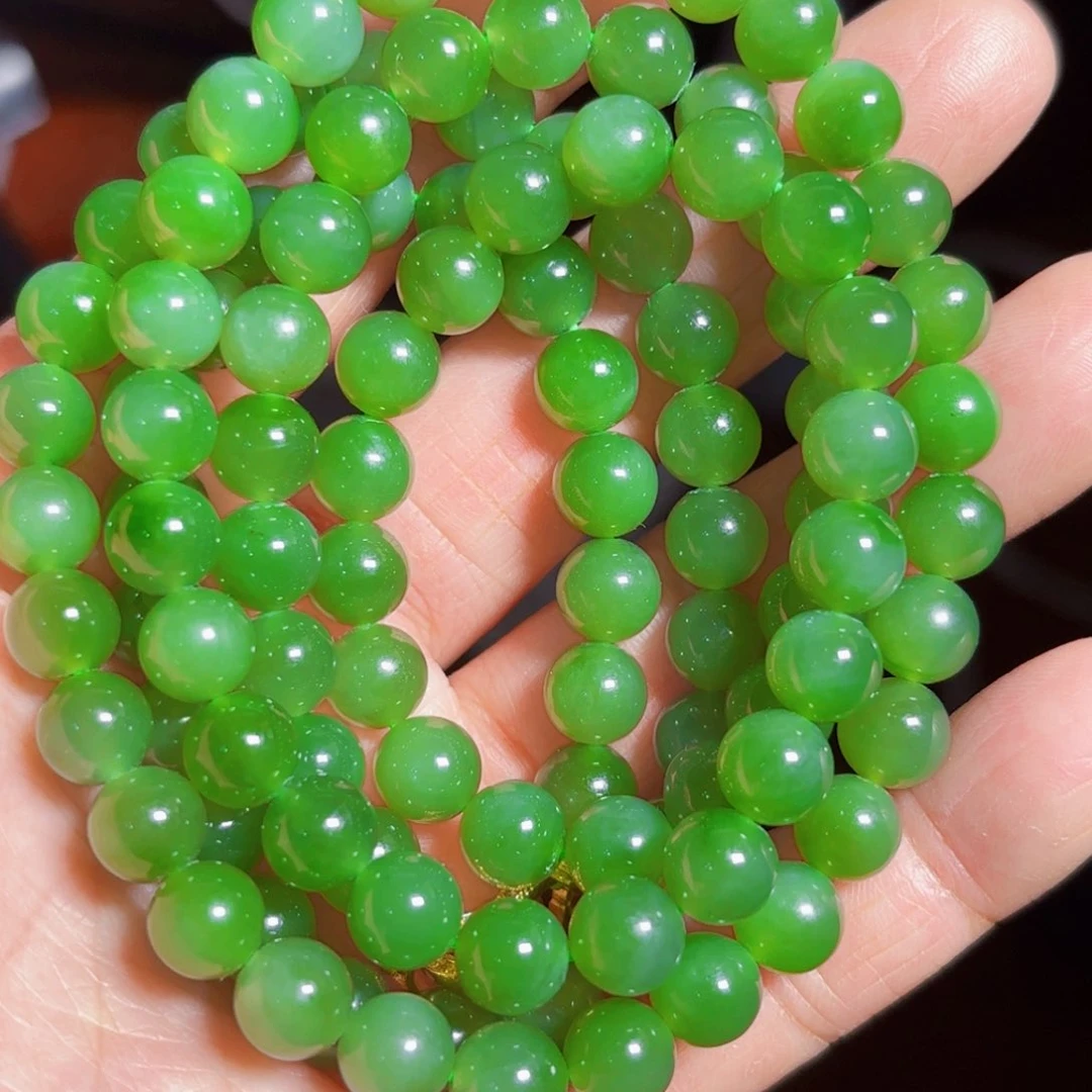 和田玉（碧玉）项链未镶嵌锦****心