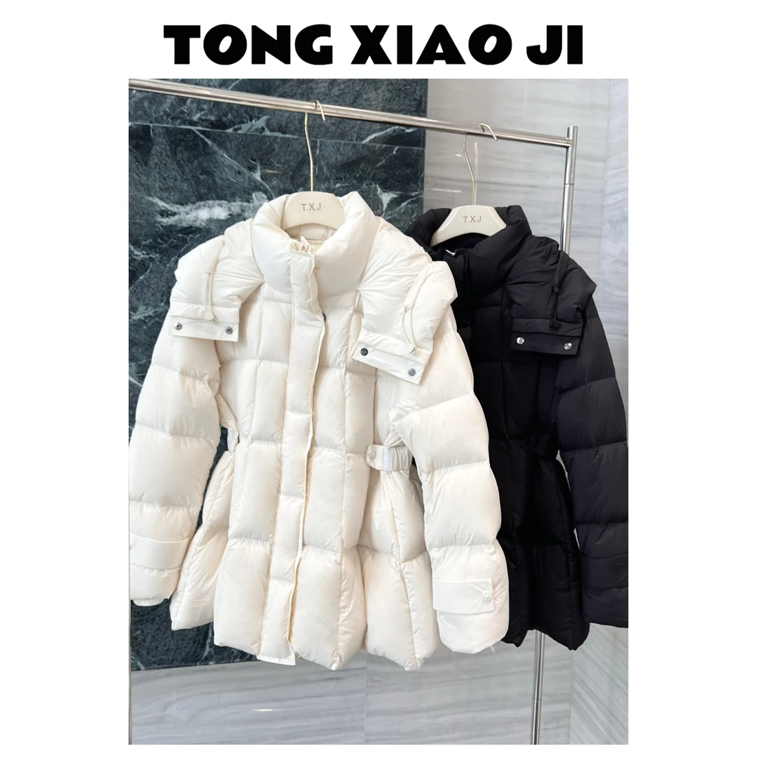 【菱格暖衣】时尚百搭保暖连帽羽绒服
