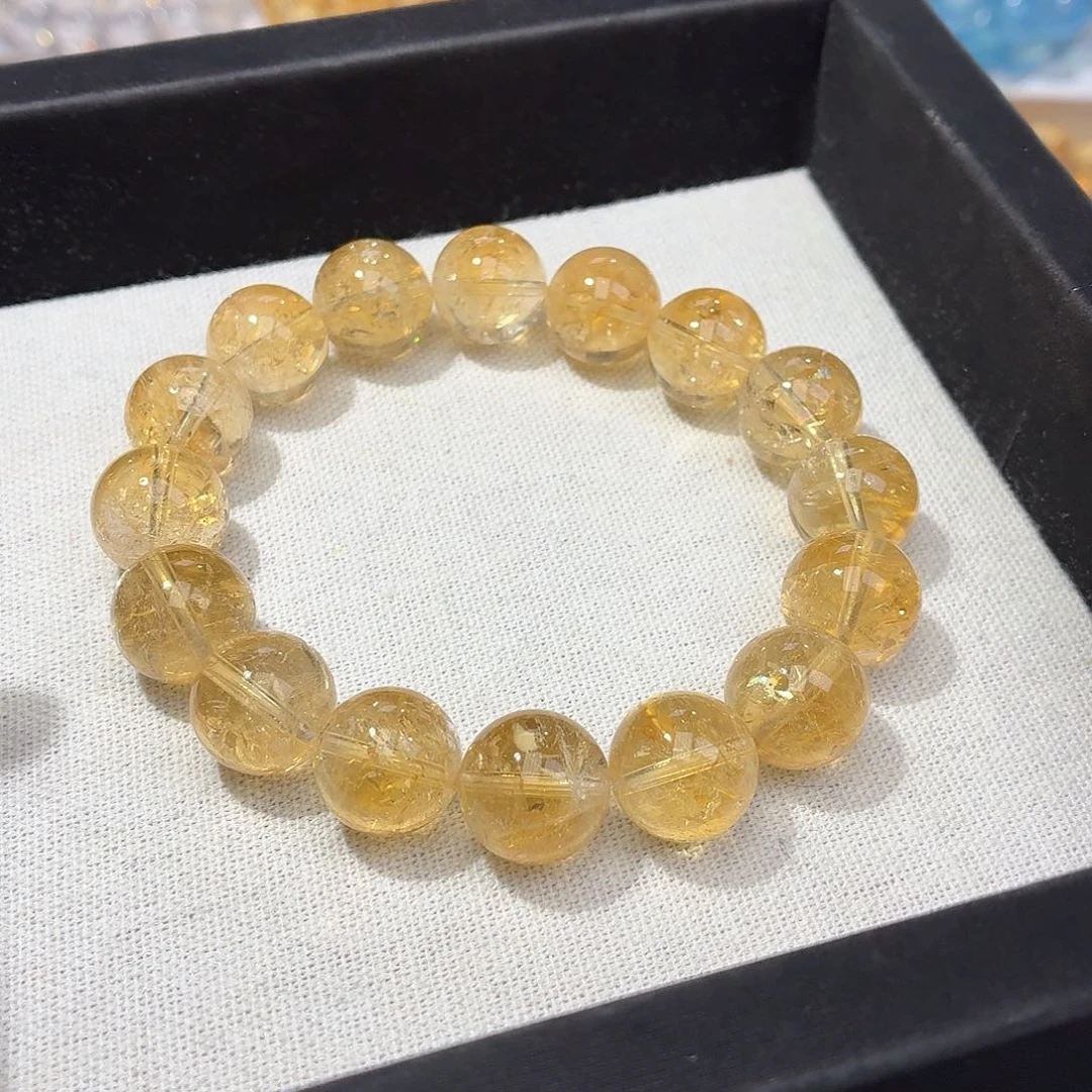 苗***气水晶手串未镶嵌天然水晶13+10