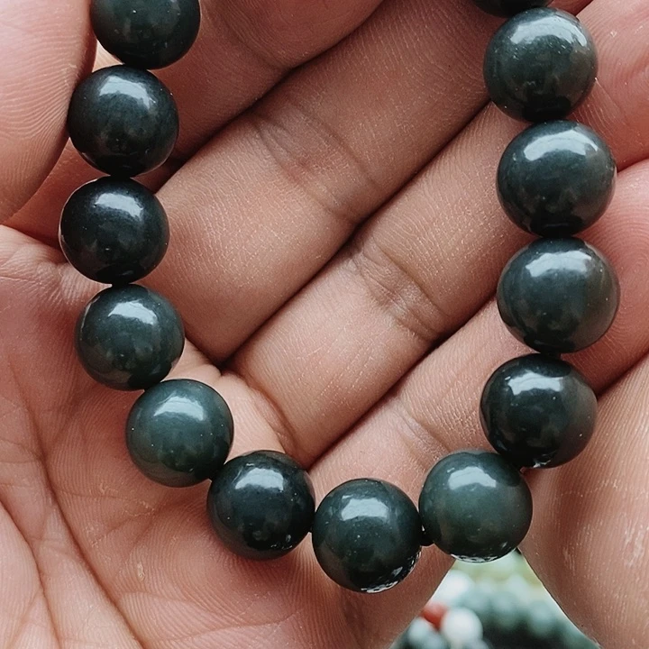 【闪购商品】手链未镶嵌和田玉12塔青
