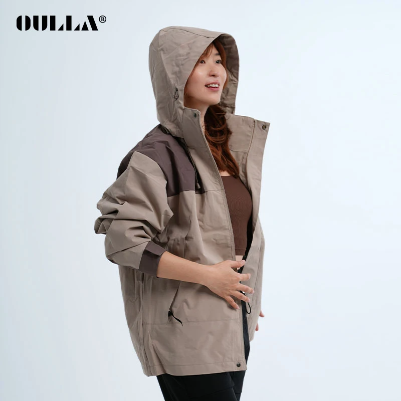 OULLA【官方春上新】男女同款运动户外软壳舒适防风休闲外套EM2566