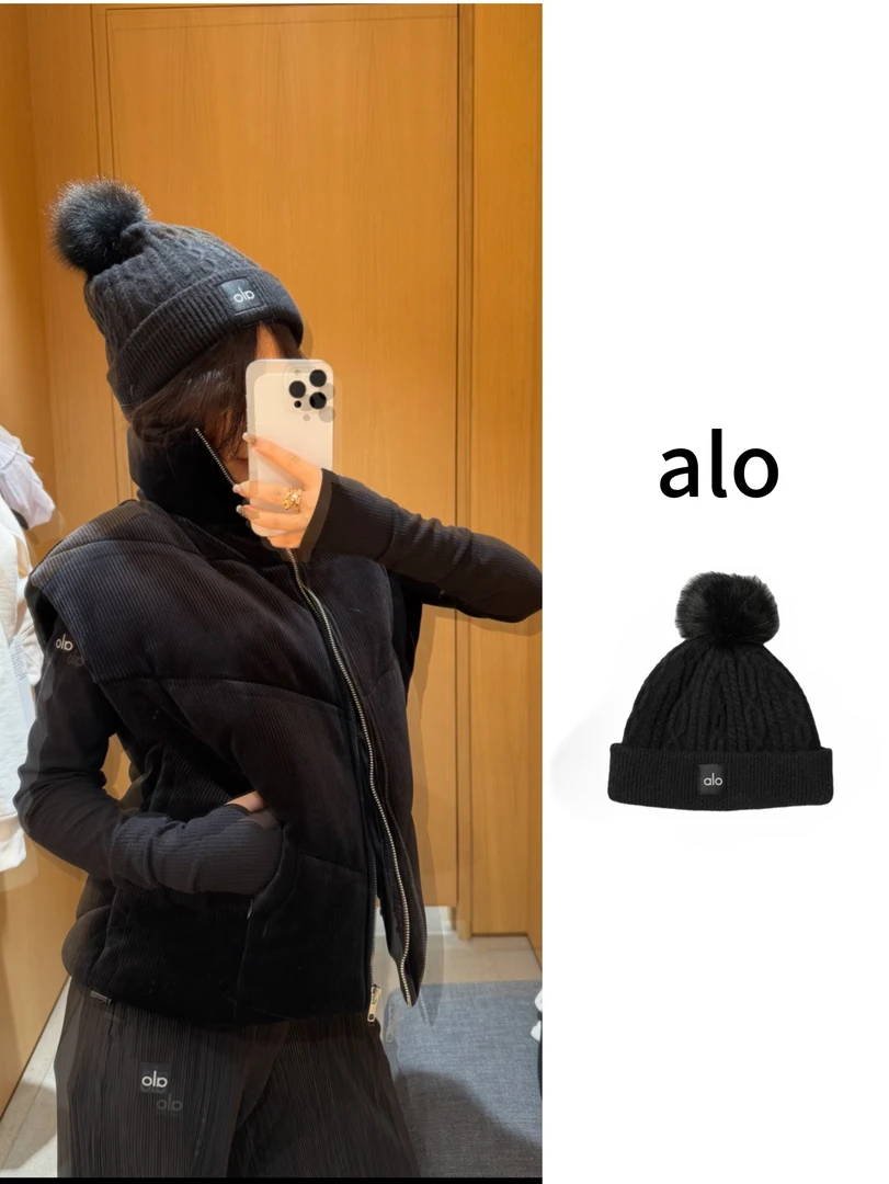 alo yoga 毛线帽男女同款