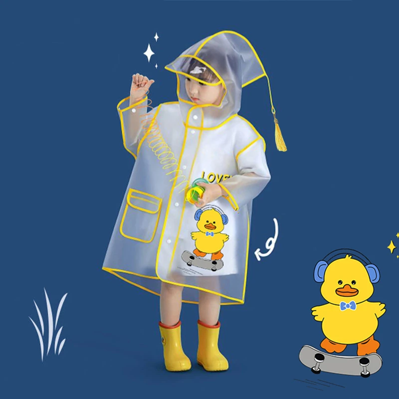 儿童雨衣宝宝幼儿园专用雨衣男女童全身防水可爱卡通雨披全身防水