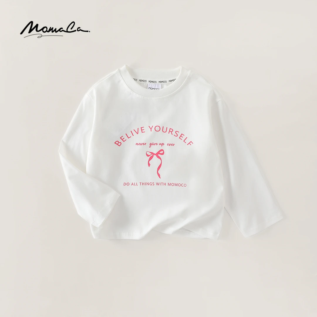 MOMOCO/玛米玛卡女童长袖T恤洋气百搭打底衫甜77780235020