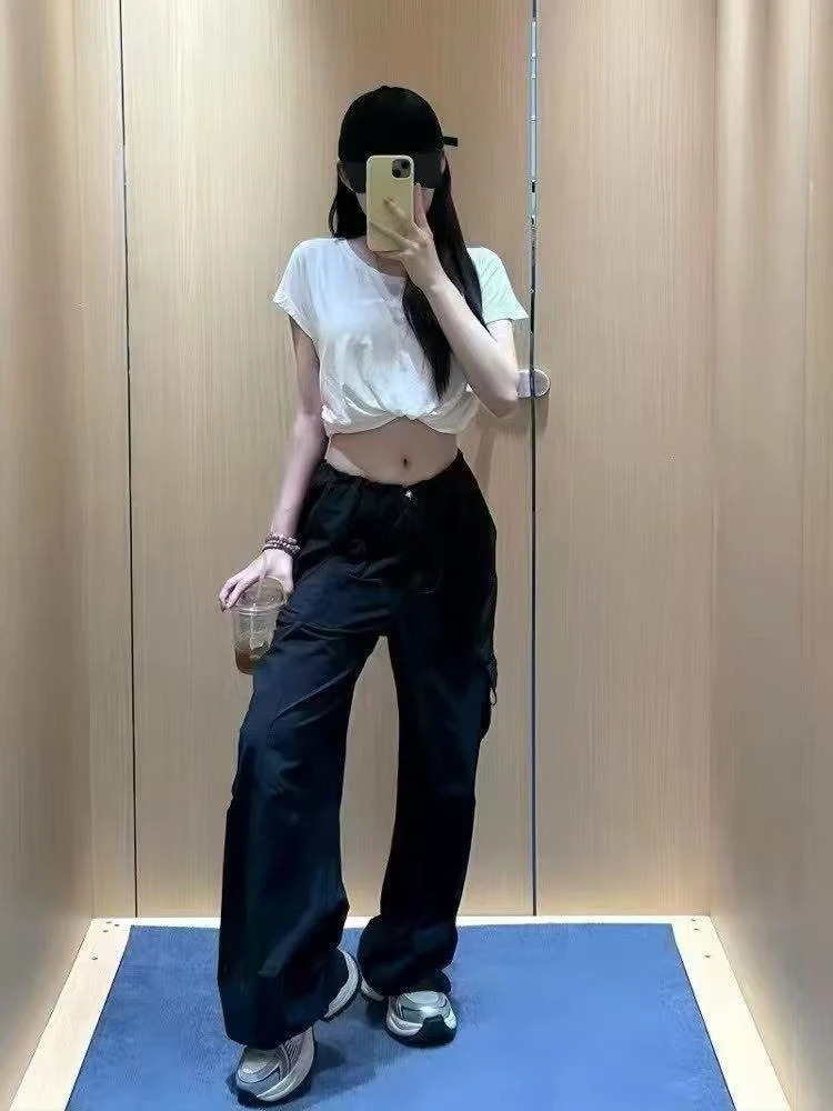 AL抽绳休闲束脚伞兵裤