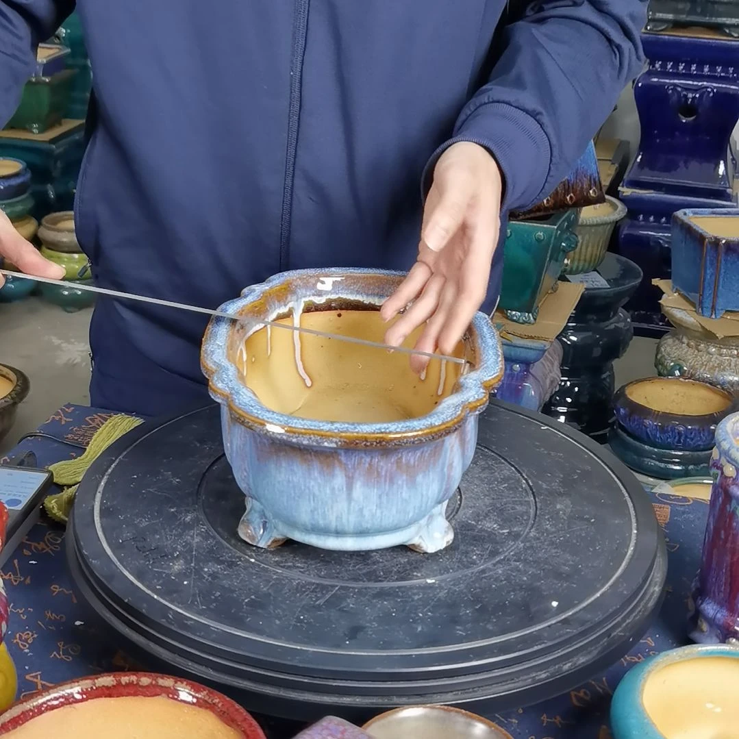 内口26×16深9石湾花盆默认微瑕