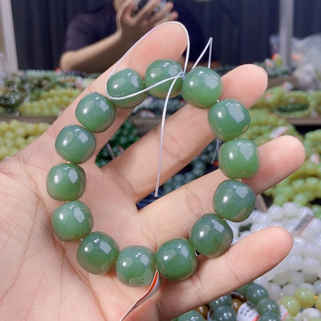 手串未镶嵌和田玉纯天然卡16新疆且末料且末蓝多样性发一