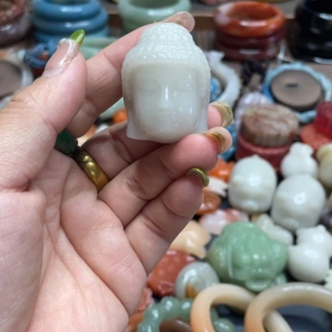 合金石英质玉（黄龙玉）手链