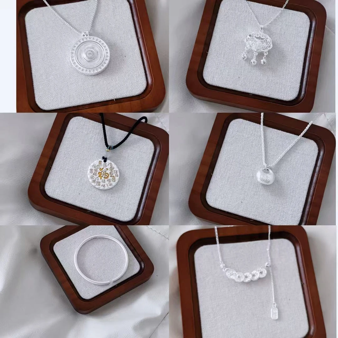 足银银制品 【经典款】设计百搭轻奢简约时尚DIY组合套链女士气质Z