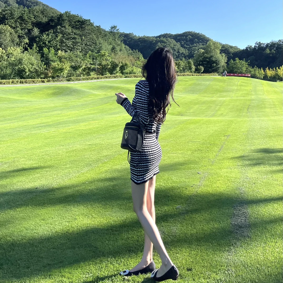 小众设计感印花针织开衫半身裙两件套套装显瘦显瘦气质时尚夏季