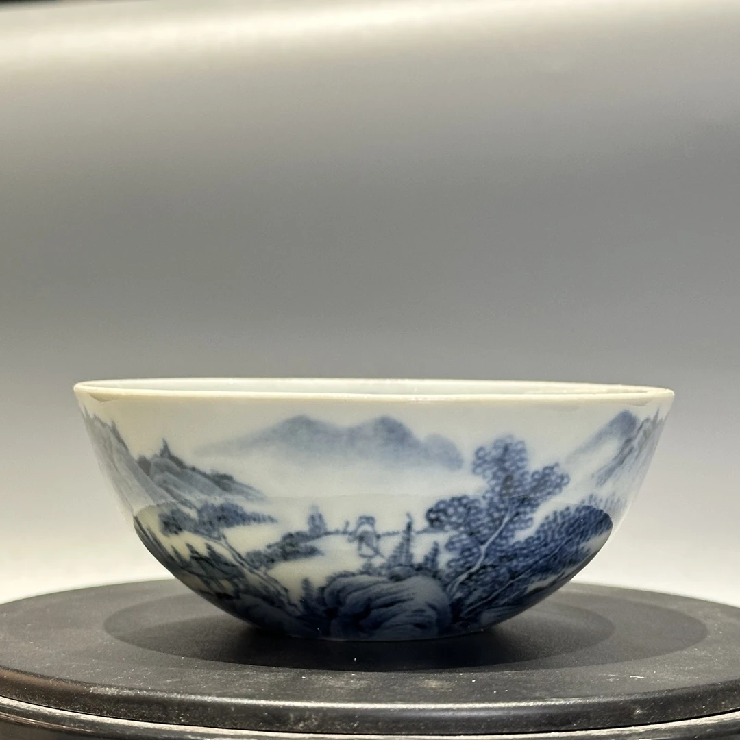 【师老师专属1128-246】YPD-1128-09-陶瓷-青花山水普洱杯1-4*9.8cm