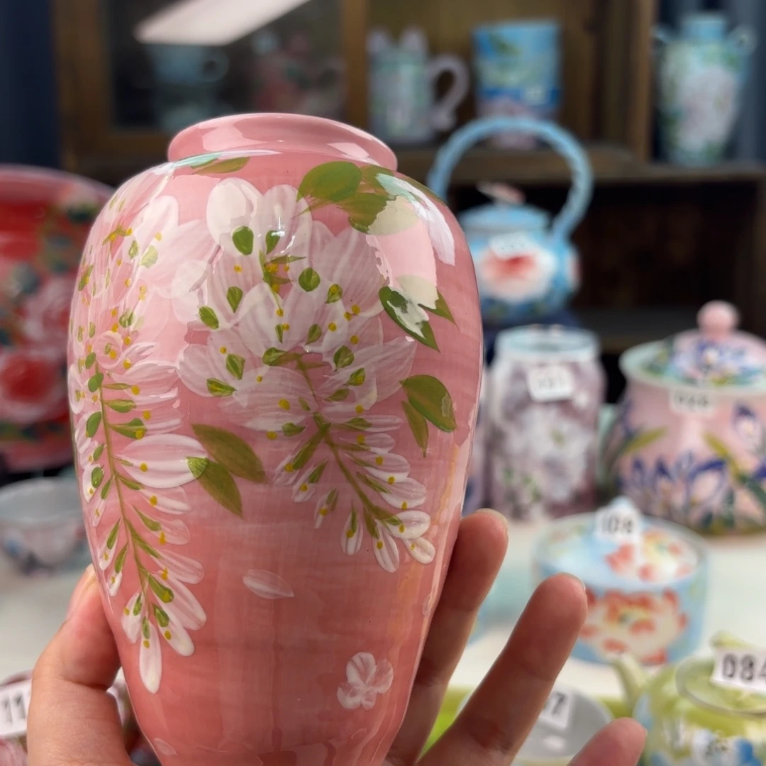 景德镇手绘高温釉下彩陶瓷茶具