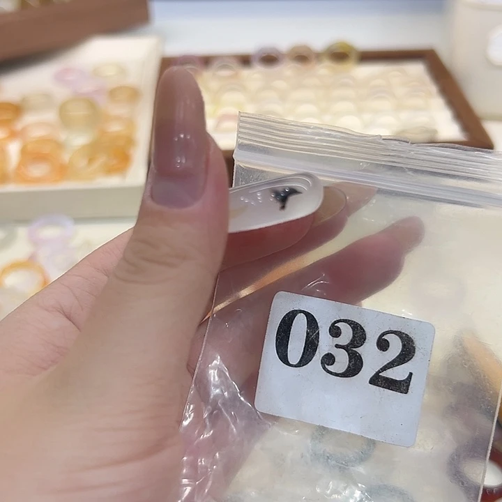 合金戒指玛瑙/玉髓32港12