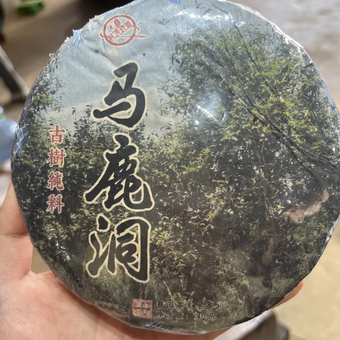 2023年 滑竹梁子 马鹿洞 200克生茶饼