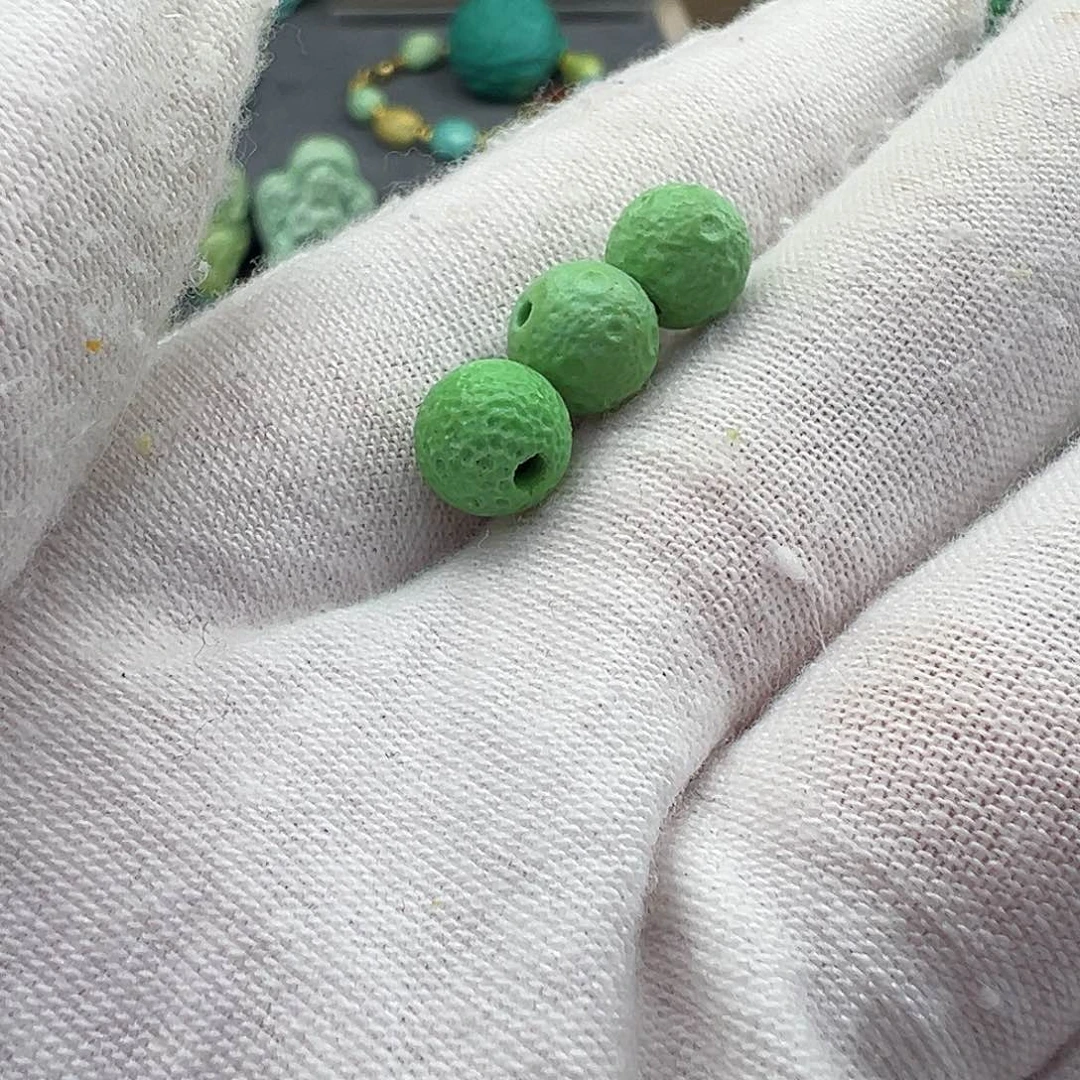 绿松石菜籽黄绿松石Z未镶嵌灵*