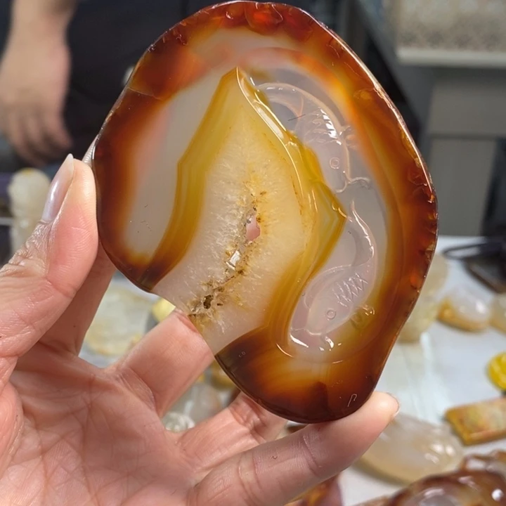 玛瑙/玉髓吊坠(不含链)未镶嵌