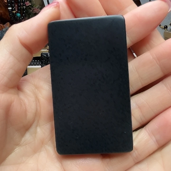 ༺***༻和田玉（墨玉）未镶嵌颈饰471钢板