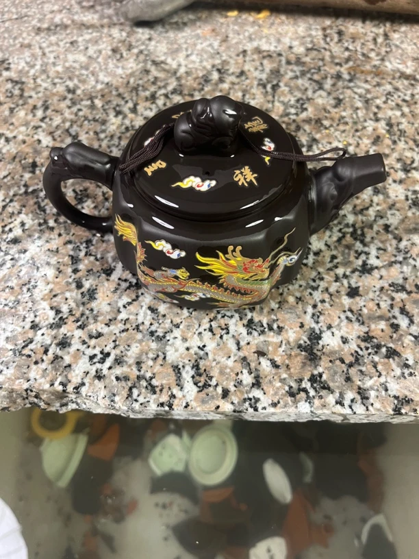 300毫升四方龙凤变色凤鸣壶