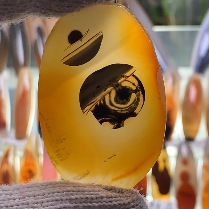 合金玛瑙/玉髓珠宝半成品217