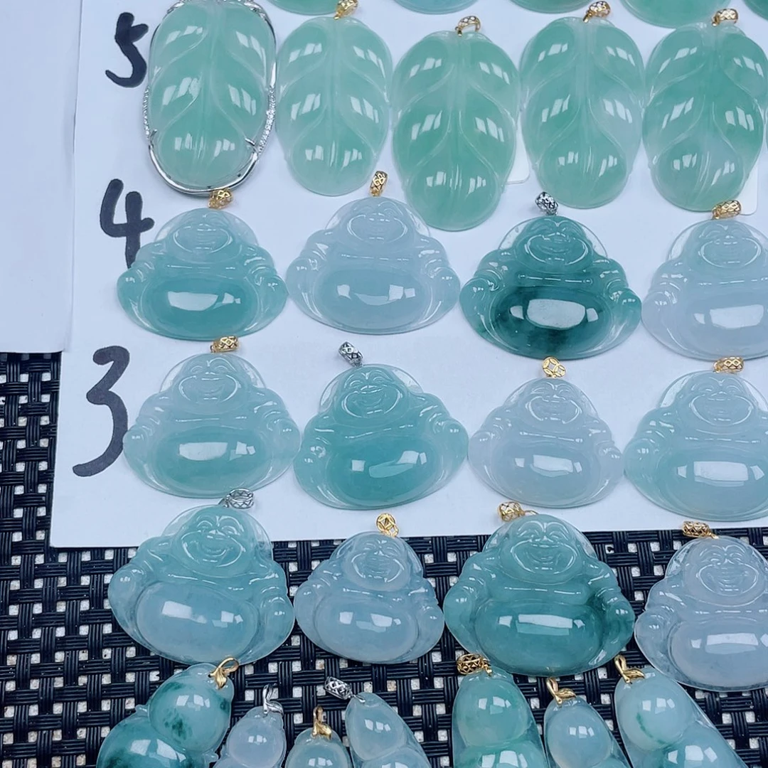 翡翠未镶嵌颈饰天然翡翠吊坠