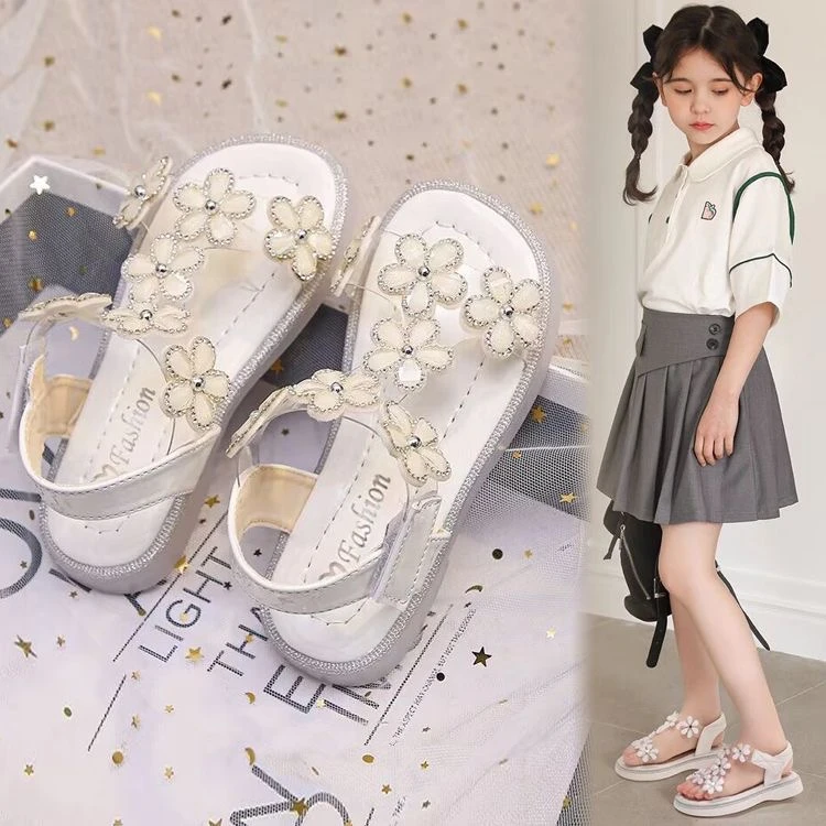 女童凉鞋2025夏季新款儿童运动沙滩鞋小女孩中大童软底休闲鞋809