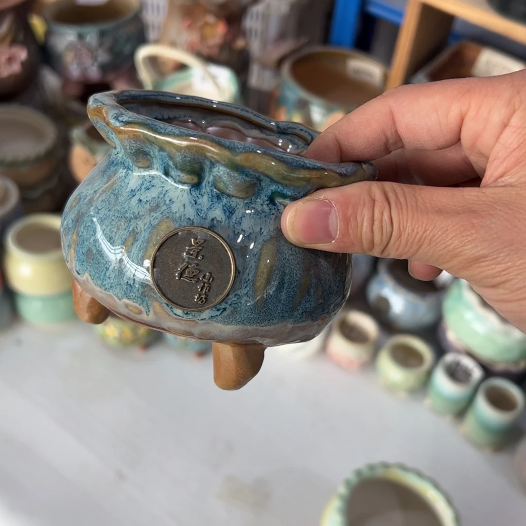 陶瓷陶瓷多肉花盆@@1099