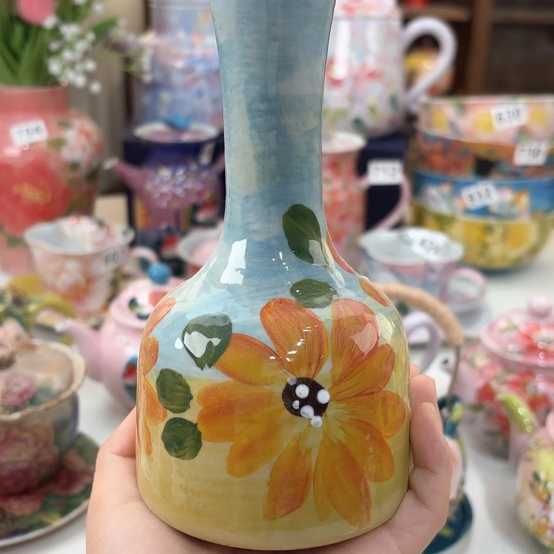 景德镇手绘高温釉下彩陶瓷茶具