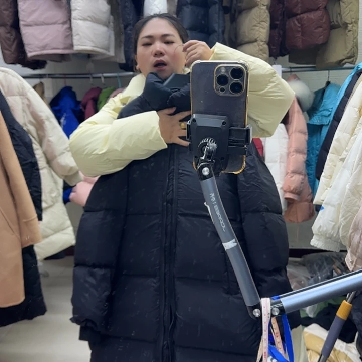 女外套黑色长款外套