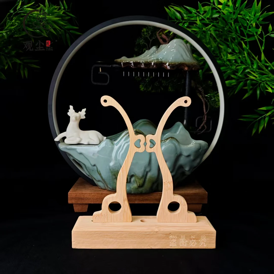 【扇架】团扇扇架古风刺绣扇子架子