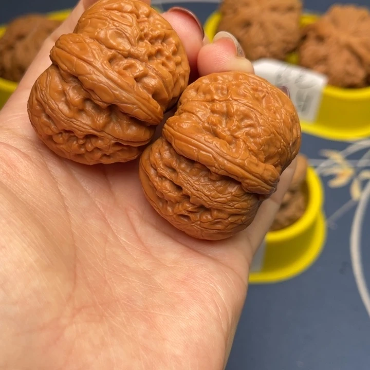 文玩核桃把件半*烟元宝41