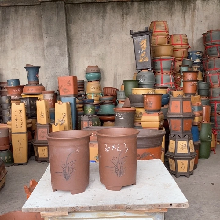 紫砂花盆紫砂花盆