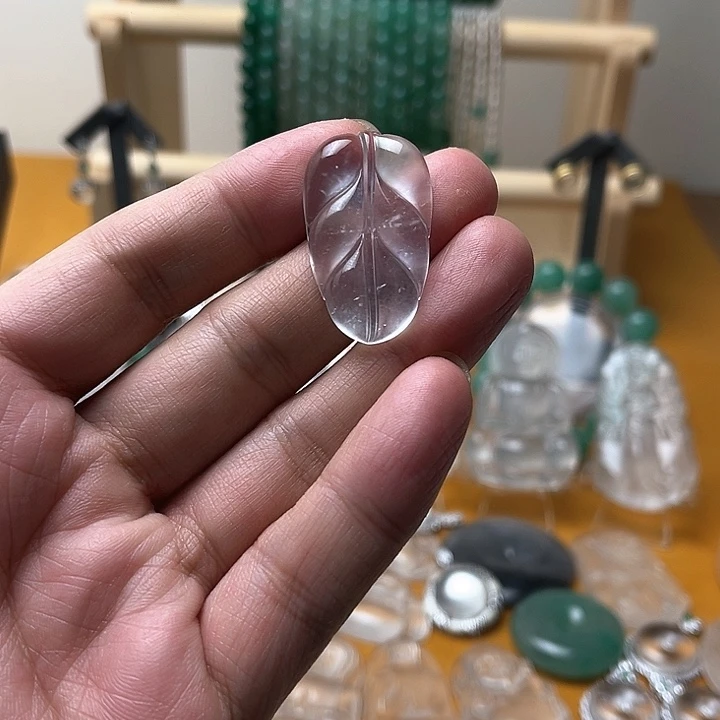 石英质玉叶子未镶嵌