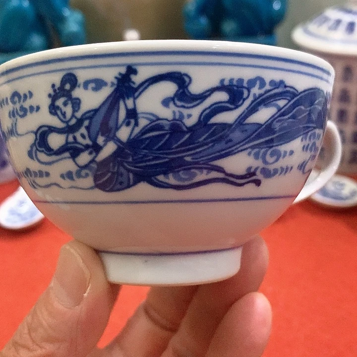 杯@**茶景德镇市人民瓷厂生产的杯子