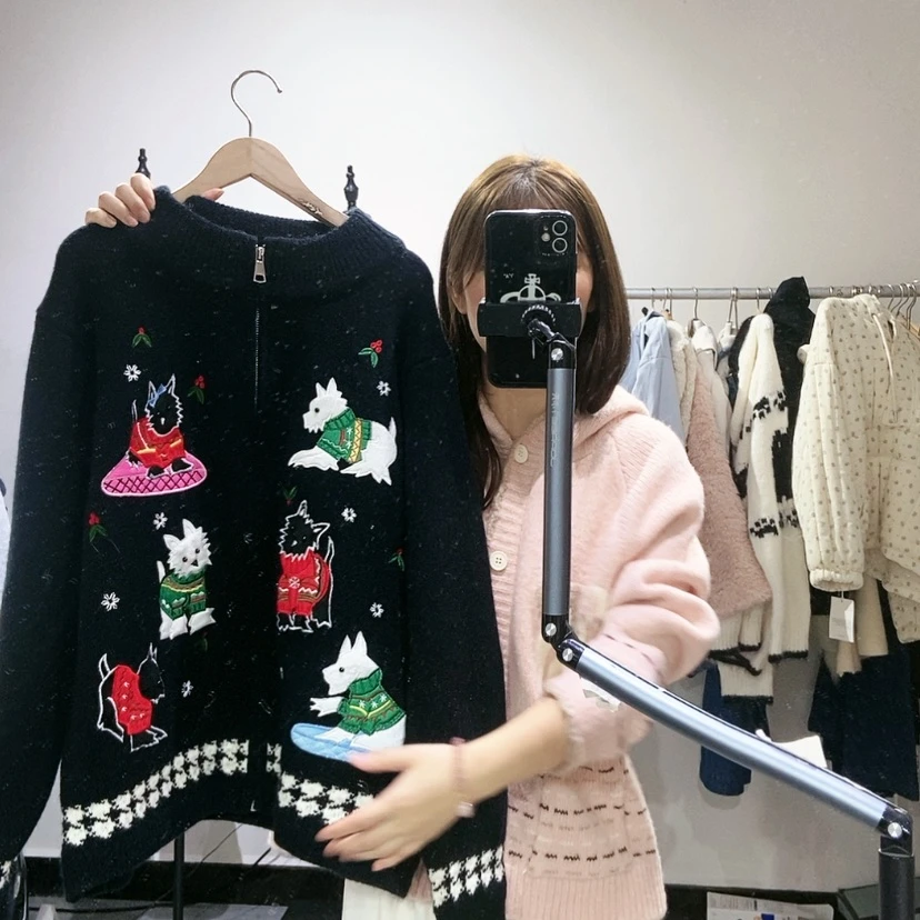 【闪购商品】黑色开衫