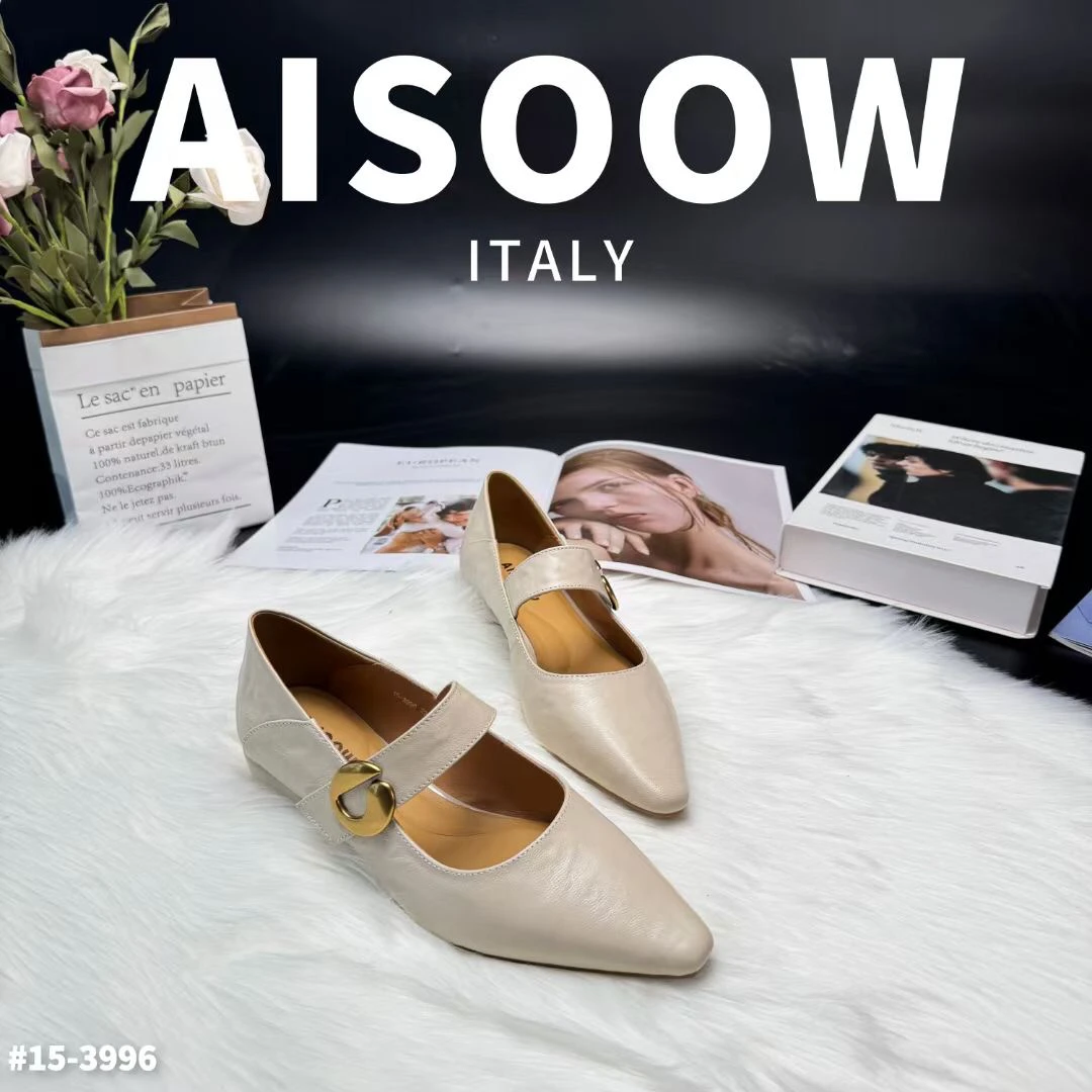 皮带扣浅口春季玛丽珍鞋尖头单鞋中跟平底乐福鞋