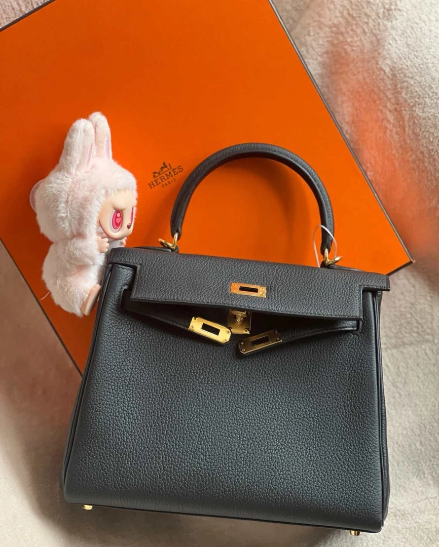 99新 Hermes/爱马仕 Hermes 爱马仕 黑金Kelly25 K刻 16631590