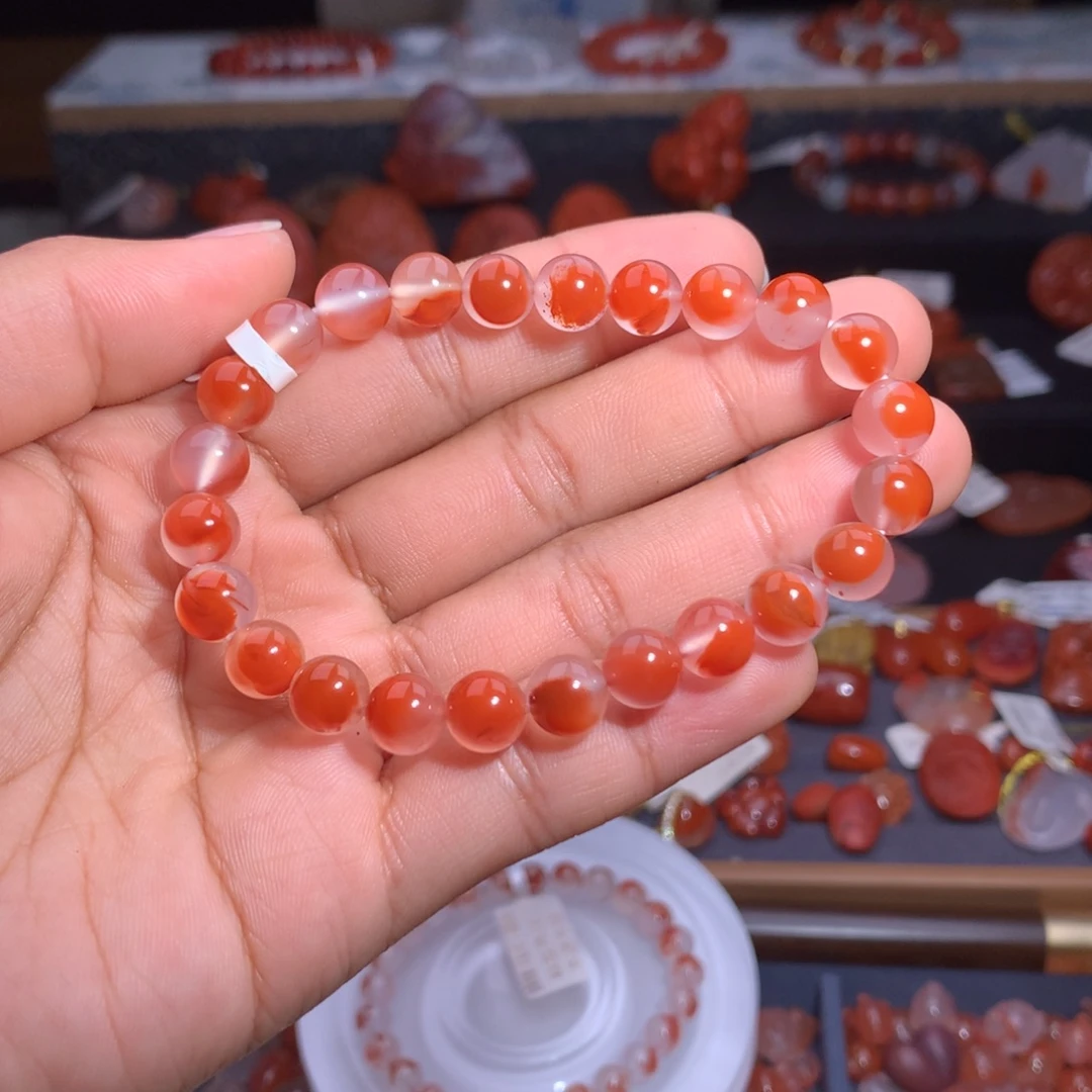 南红玛瑙未镶嵌珠宝半成品鸿运当头