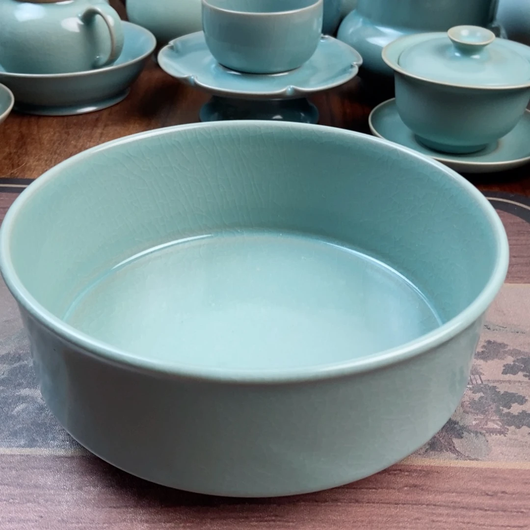摆件陶原产地原矿汝瓷～茶器