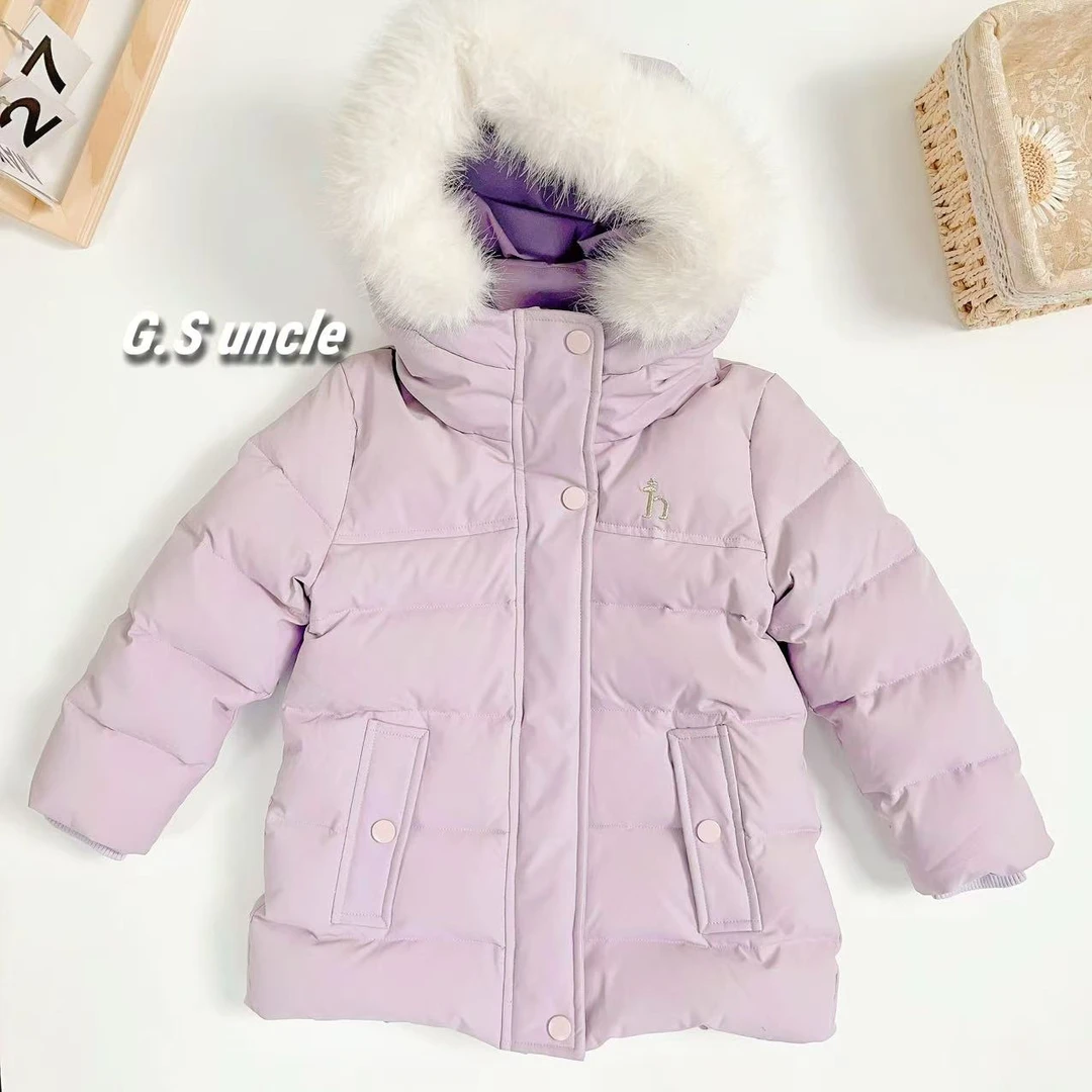 3【】H25217儿童新款2025冬装羽绒服百搭可爱女宝