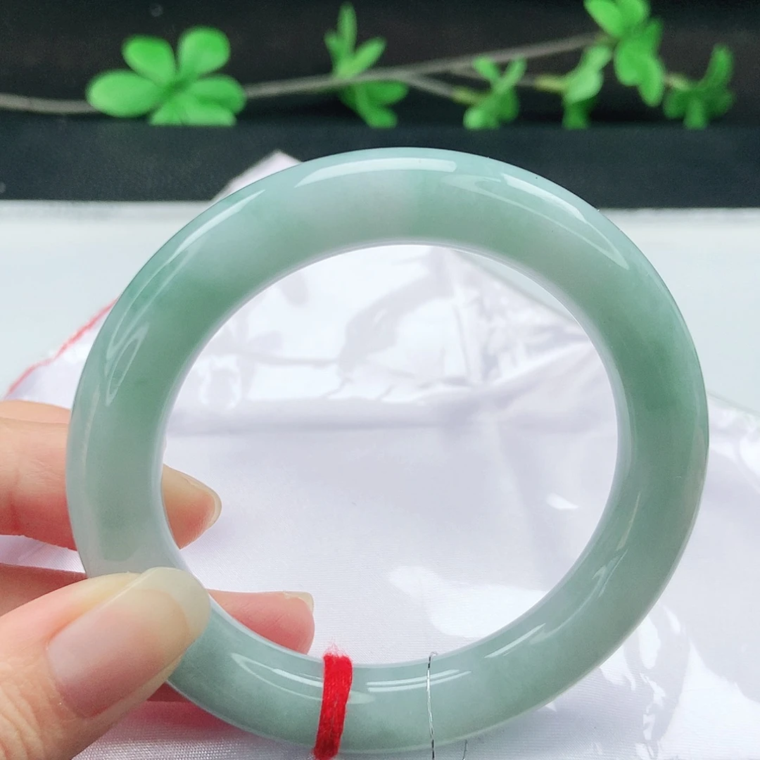 翡翠未镶嵌手镯（圆镯）57圆