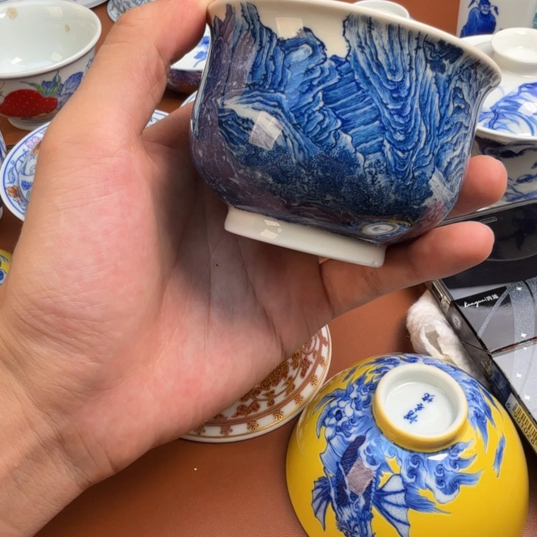 神***吧摆件景德镇瓷器手绘手工