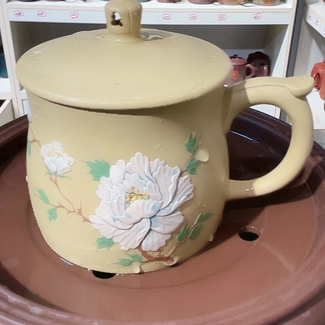 用***4茶杯紫砂手工制作