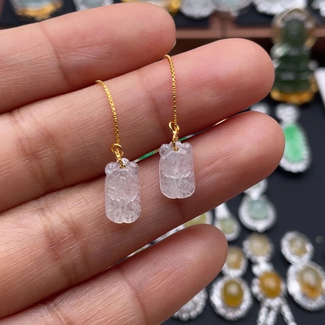 翡翠银S925镶嵌吊坠(不含链)