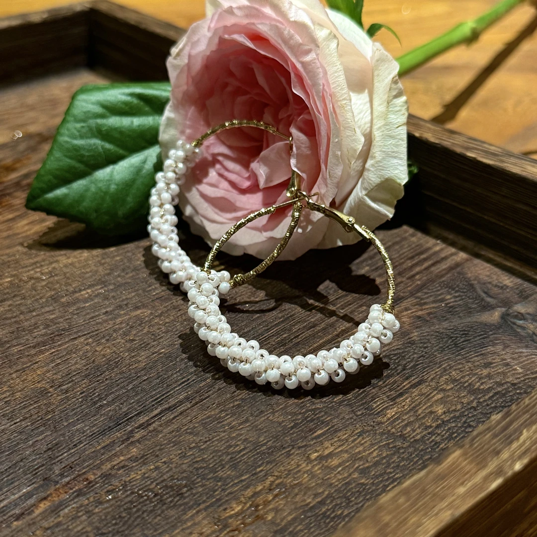 铜合金仿珍珠耳饰 【浠儿家】仙女气质款耳坠复古时尚耳饰