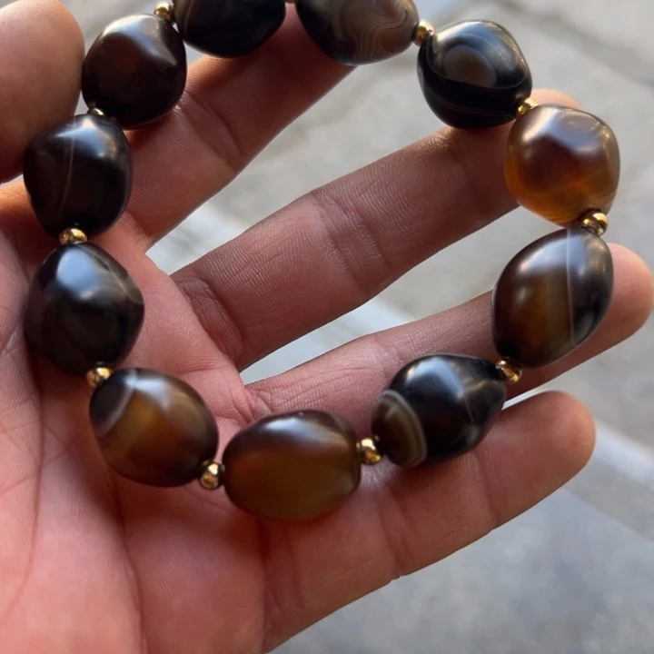 玛瑙/玉髓合金手链