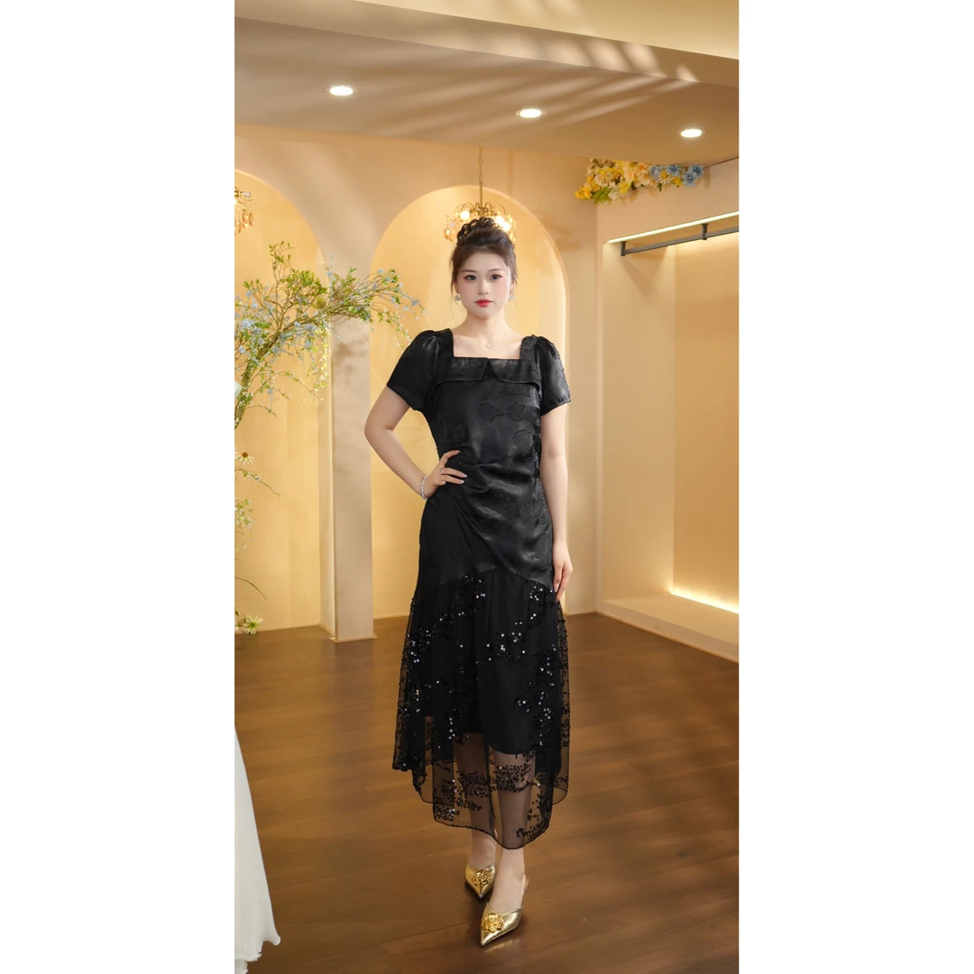 王超越定制-112（午夜巴黎）连衣裙DMH019-X