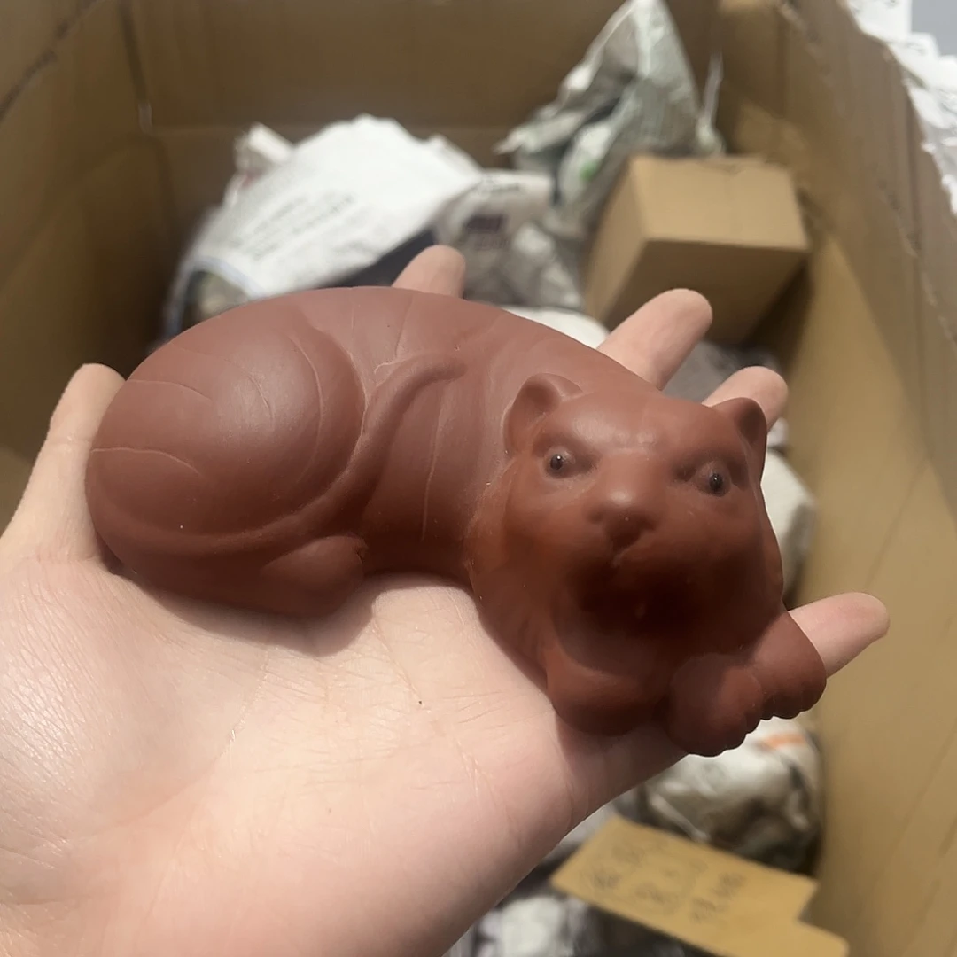 瓷片茶摆件工艺品摆件666