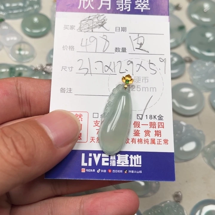 曾***饭颈饰未镶嵌翡翠天然