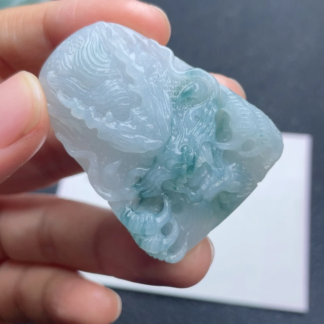 定制翡翠未镶嵌翡翠吊坠